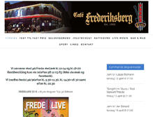 Tablet Screenshot of cafefrederiksberg.dk